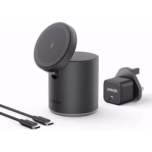 Anker 623 Magnetic Wireless Charger (MagGo), 2-in-1, 20W USB-C