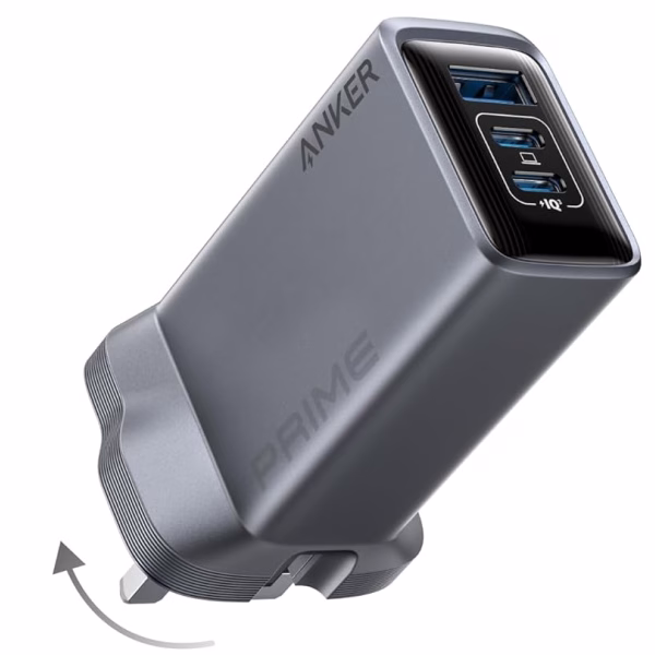 Anker Prime 100W 3-Port Foldable GaN Wall Charger